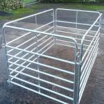 Hot Dipped Galvanized 12 Ft Portable Fence Panels For Horses Heavy Duty Farm