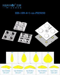 Wholesale 50×50mm Size 5050 LED Lens 30°/55°/60°/90°/T2M/T3M/T3S/T4M/T5S Available High-Clarity Beam Output Easy Installation Used for Flood Lighting from china suppliers