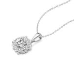 Cool style 18k Gold Lab-Grown Diamond Pendant individuality style White Diamond