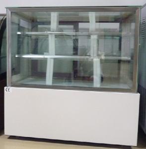 Wholesale Tough Glass Vertical Chiller 660W , Cake Display Freezer 2 Shelf from china suppliers