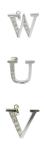 925 Sterling Silver Cubic Zirconia Alphabet Pendant Necklace with Abalone Shell