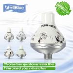 Universal Shower Filter For Hair And Skin , Remove Chlorine Shower Head Water