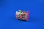 Clear Screw Lid Bath Salts 385ml Colored Plastic Storage Jars