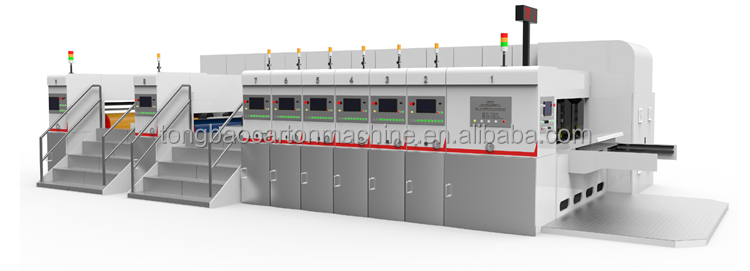 High Definition Vacuum Transfer Mobile Type 6-Color Flexo Printing Slotting Die Cutter Machine