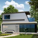 Steel Frame Prefabricated Container Camping Tiny Capsule Houses Anti Corrosion