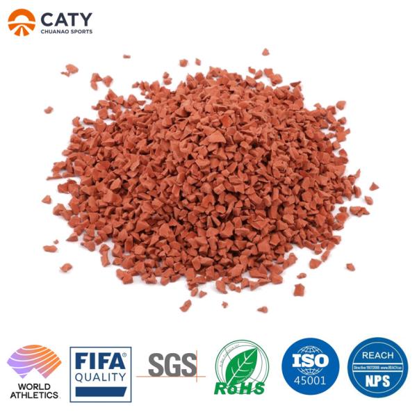 IAAF UV-Resistant Rubber Athletic Track for Athletic Fields Stadiums Centers