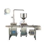 Single Head Pneumatic Automatic Cosmetics Body Lotion Cream Jar Filling Machine