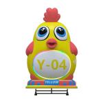 Customized Color Coin Operated Car Kiddie Ride Swing Game Machine 80W