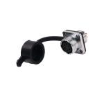 Waterproof 6 Pin Circular Connector Straight Shell Rohs Certified