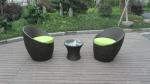 Home / Beach / Office Leisure PE Rattan Obelisk Chair With Cushion