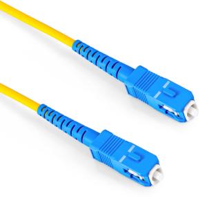 Wholesale FIBER OPTIC PATCH CORD SC UPC/SC UPC FTTH SINGLEMODE FIBER OPTICAL JUMPER 3M YELLOW FIBER OPTICAL PATCH CORD from china suppliers