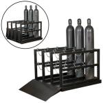 9 Tank Gas Cylinder Rack 3 Wide By 3 Deep Air Cylinder Storage Rack