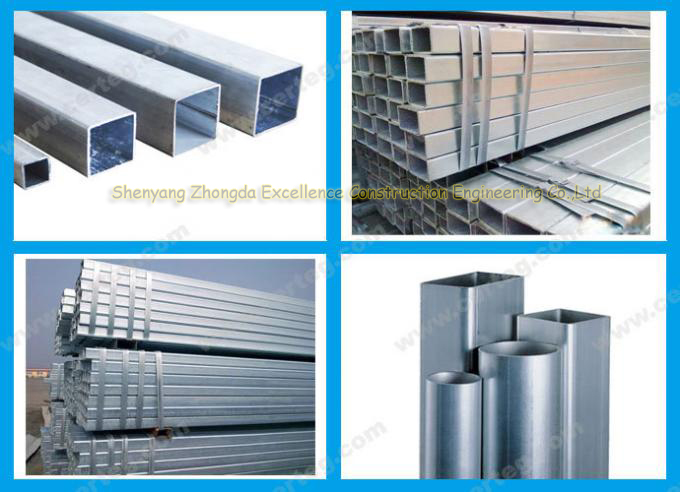 Steel Structure Buildings Hollow Section/Building Materials Cold Rolled Galvanized Square Tubing