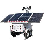 Mobile Solar Light Tower Running Time 24.3 Hours Portable Outdoor Light Towers