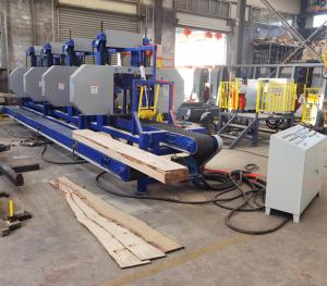 Wholesale 4 Head Log Sawing Machine Multiple Heads Horizontal Resaw Band Saws from china suppliers