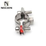 Stainless Steel Customized Support Quick Fist Rubber Lined Pipe Clamps for
