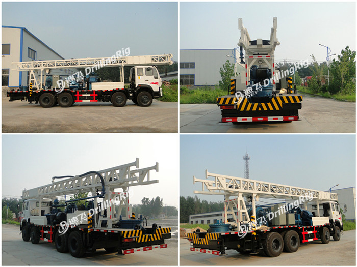 Max. 350m truck mounted drilling machine for water well used DFC-350 Drilling Rig Machine