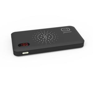 China Li-polymer Battery Wireless Power Bank With 3-IN-1 Cable 10000mAh LED Screen Display OEM Emergency Charger Powerbank on sale