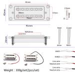 Dual Coill Pickup Humbucker Pickup Set With Mounting Screws for LP Electric