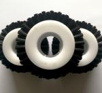 Round Nylon Brush Wheel For Mechanical Cleaning Dust Removal