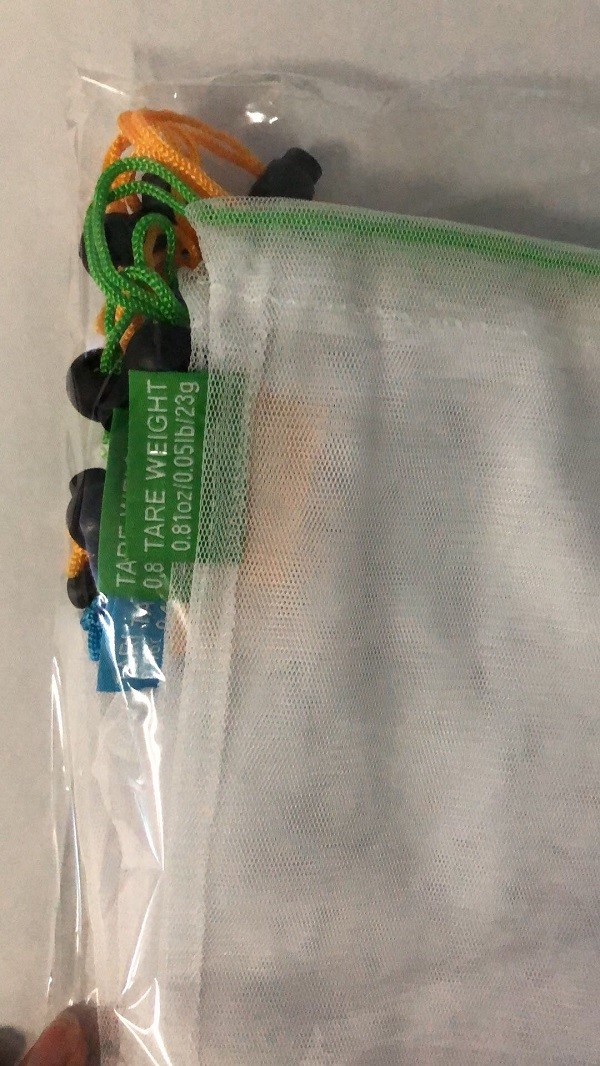 20D/50D Polyester Mesh Vegetable Storage Bags , Reusable Mesh Net Bag Drawstrings