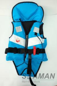 China Navy Blue White Color 210D/420D Nylon Fashion Leisure Life Jacket Child Buoyancy Float on sale
