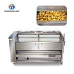 1500KG/H Sweet potato cleaning and peeling machine manufacturers supply brush