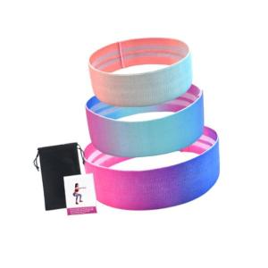 China Virson 3pcs Hip Elastic Band Anti Resistance Bands Loop Exercise Strap For Stretching Fitness Ladies on sale