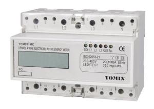 Wholesale Anti Theft Three Phase Four Wire Din Rail KWH Meter With Battery &amp; LCD Display from china suppliers