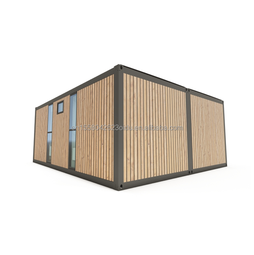 Outdoor Modern Design 20FT 40FT Australia Prefabricated Luxury Container House with Customized Color and 2 Bedrooms