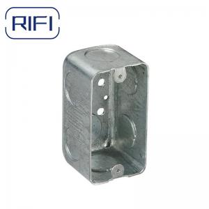 China 2x4 Square Steel Box One Gang Two Gang Electrical Conduit Fittings Outlet Box on sale