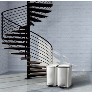 Wholesale Anti Fingerprint 352mm Width Foot Pedal Trash Bin from china suppliers