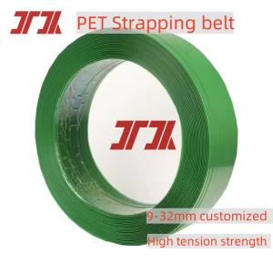 Wholesale High Tensile Resistance Sturdy Polyester Plastic PET Strapping Roll PET Belt Strap for Bale Packaging from china suppliers