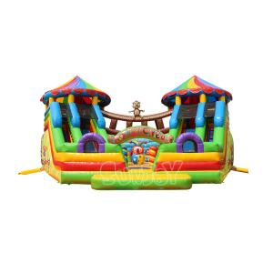 Wholesale 10*10*7m Inflatable Play Park Bouncy Castle Monkey Circus Playground from china suppliers