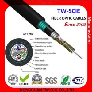 Wholesale 48 Core Direct Burial Fiber Optic Cable GYTA53 Flexible Armored Cable With Good Water Blocking System from china suppliers
