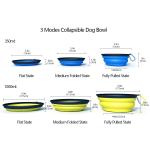 350ml 1000ml Foldable Dog Bowl TPE Silicone Collapsible Dog Bowl