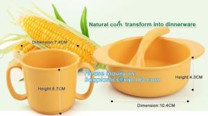 Wholesale Healthy children tableware corn starch biodegradable PLA bowl,PLA unique clear fruit salad bowl,17oz Eco Disposable PLA from china suppliers