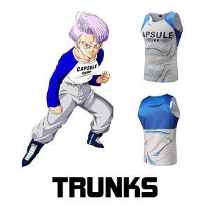 Wholesale Breathable Dragon Ball Trunks Shirt With 3D Dye - Sublimation Logo Custom from china suppliers