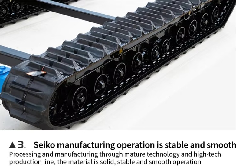 Hydraulic Motor Rubber Track Chassis Rubber Track Base For Crawler Vehicles