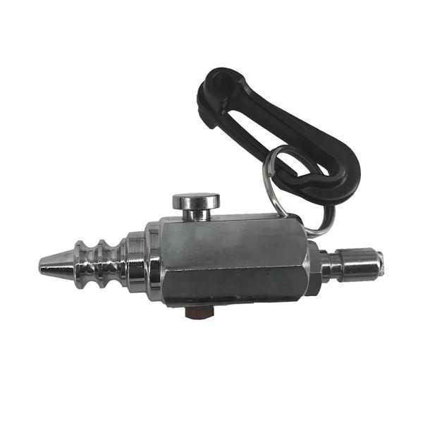 Adjustable Scuba Diving Accessories , Silver Stainless Steel Air Nozzle with