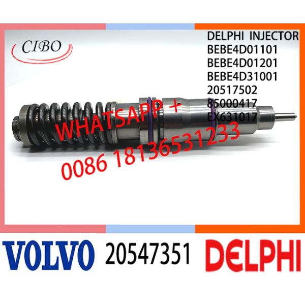 Diesel Injector 20547351 BEBE4D01101 BEBE4D01201 BEBE4D31001 20517502 85000417 EX631017 E3.0 for VOL D12 3155 465 BHP