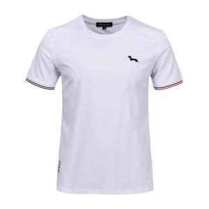 Wholesale High quality bulk plain cotton white t shirts t-shirt men summer from china suppliers