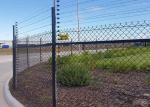 4.5mm After Coated Pvc Galvanized Diamond Chain Link Fence For Factory Game
