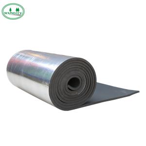 Wholesale Back Bonded 0.5mm Rubber Foam Insulation Roll Fireproof from china suppliers