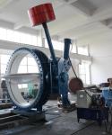 Long Pattern Hydraulic Butterfly Check Valve Inside Diameter 56" 1400 mm