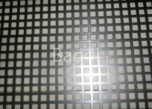 Wholesale Electro Galvanized Perforated Metal Sheet With Square Hole Pattern , Perforated Steel Plate from china suppliers