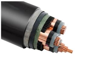 Wholesale Medium Voltage 3 Phase CU / XLPE / STA / PVC Electrical Power Cable Steel Tape Armor from china suppliers