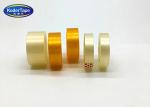 Yellowish Color Bopp Stationery Tape Small Round Roll In High Adhesion