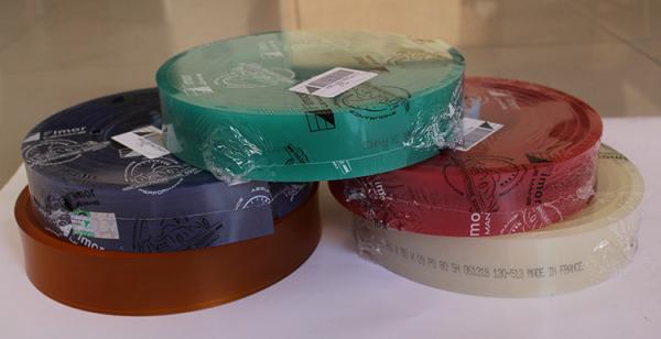 French FIMOR screen printing scraper / strip / rubber 50 * 9 / 65 degrees / 70