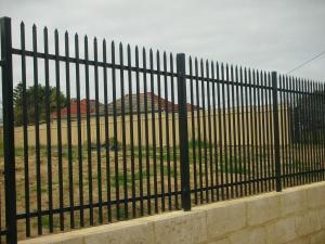 Wholesale 2.4*2.1m designs for steel fence with hot dipped galvanized tube 80gram/SQM /mm zinc from china suppliers